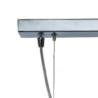 Lampadario Sospeso a Due Lumi in Vetro Soffiato a Mano Made in Italy - Soffio Viadurini