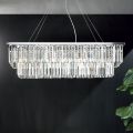 Lampadario Sospeso Classico Metallo e Cristallo Molato di Lusso - Mirielle