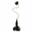Lampadario sospeso in stile retrò in ceramica Ferroluce Viadurini