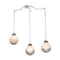 Lampadario Tre Lumi Piccoli in Vetro Soffiato Artigianale Made in Italy - Iride