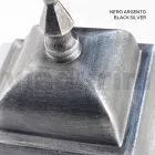 Lampioncino per Esterno in Alluminio e Vetro Sabbiato Made in Italy - Alchimista Viadurini