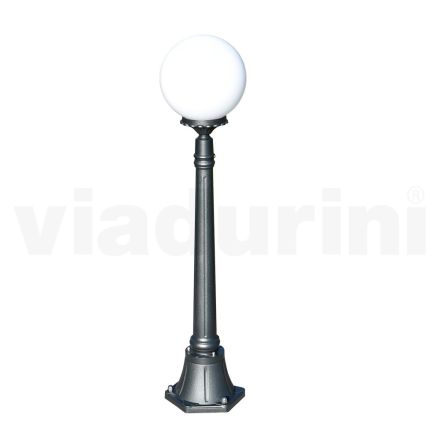 Lampione Alto 110 cm in Acrilico e Alluminio Antracite Made in Italy - Trovaantracite Viadurini