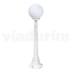 Lampione Alto 110 cm in Acrilico e Alluminio Bianco Made in Italy - Trovabianco Viadurini
