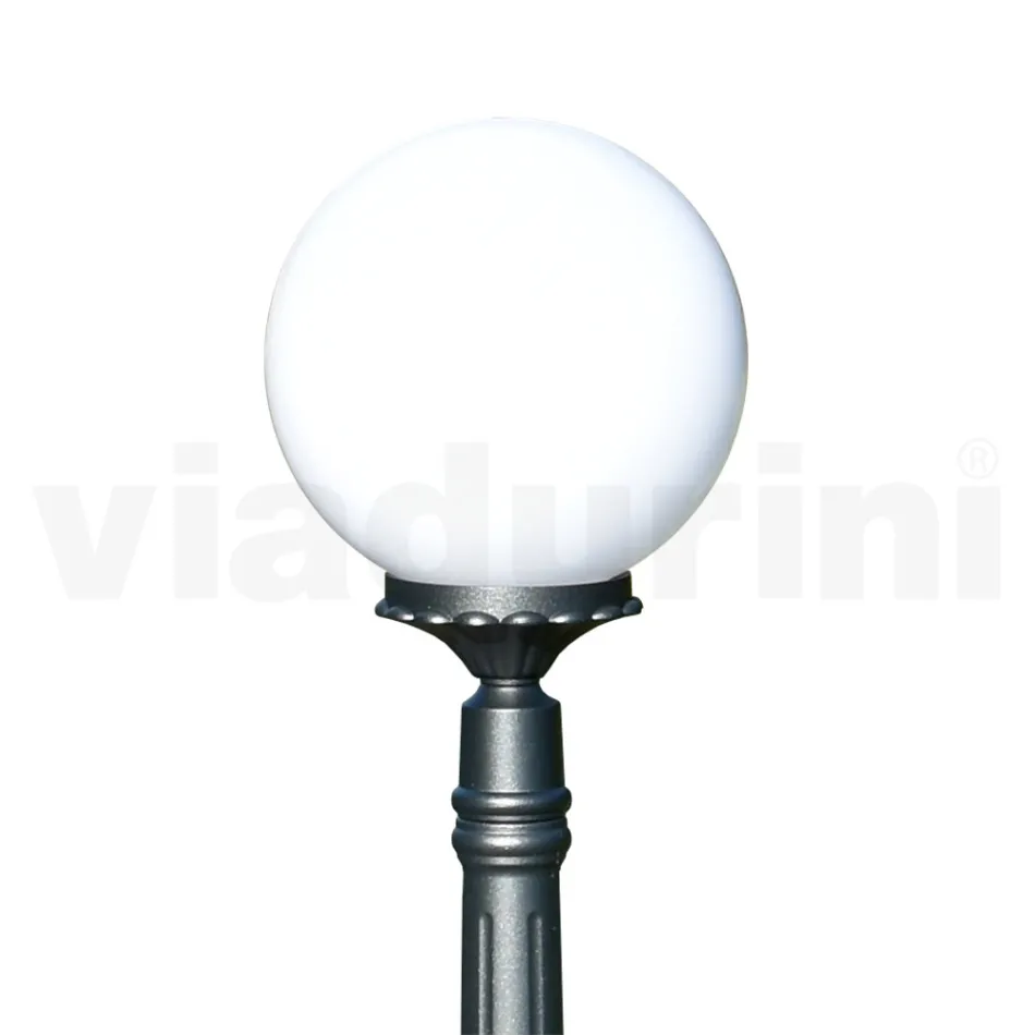 Lampione Alto 145 cm in Acrilico e Alluminio Antracite Made in Italy - Trovaantracite Viadurini
