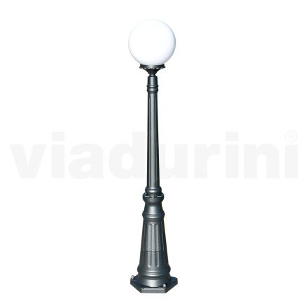 Lampione Alto 145 cm in Acrilico e Alluminio Antracite Made in Italy - Trovaantracite Viadurini