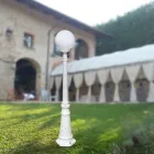 Lampione Alto 145 cm in Acrilico e Alluminio Bianco Made in Italy - Trovabianco Viadurini