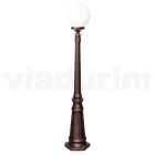 Lampione Alto 145 cm in Acrilico e Alluminio Nero Made in Italy - Trovanero Viadurini
