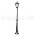 Lampione Alto 178 cm in Vetro e Alluminio Antracite Made in Italy - Scintilla