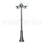 Lampione Alto 200 cm in Acrilico e Alluminio Antracite Made in Italy - Trovaantracite Viadurini