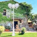 Lampione Alto 200 cm in Acrilico e Alluminio Bianco Made in Italy - Trovabianco