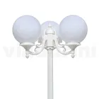 Lampione Alto 200 cm in Acrilico e Alluminio Bianco Made in Italy - Trovabianco Viadurini