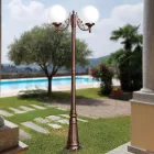 Lampione Alto 200 cm in Acrilico e Alluminio Nero Made in Italy - Trovanero Viadurini