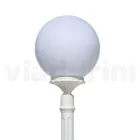 Lampione Alto 208 cm in Acrilico e Alluminio Bianco Made in Italy - Trovabianco Viadurini