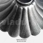 Lampione Alto 208 cm in Acrilico e Alluminio Nero Made in Italy - Trovanero Viadurini