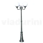 Lampione Alto 212 cm in Acrilico e Alluminio Antracite Made in Italy - Trovaantracite Viadurini