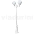 Lampione Alto 212 cm in Acrilico e Alluminio Bianco Made in Italy - Trovabianco Viadurini