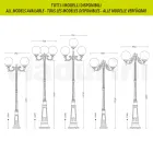 Lampione Alto 212 cm in Acrilico e Alluminio Bianco Made in Italy - Trovabianco Viadurini