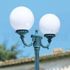 Lampione Alto 212 cm in Acrilico e Alluminio Nero Made in Italy - Trovanero Viadurini