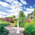 Lampione Alto 230 cm in Acrilico e Alluminio Bianco Made in Italy - Trovabianco