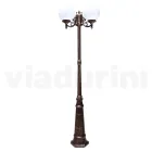 Lampione Alto 230 cm in Acrilico e Alluminio Nero Made in Italy - Trovanero Viadurini