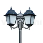 Lampione Alto 238 cm in Vetro e Alluminio Antracite Made in Italy - Scintilla Viadurini