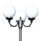 Lampione Alto 242 cm in Acrilico e Alluminio Antracite Made in Italy - Trovaantracite Viadurini