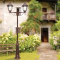 Lampione Alto 264 cm per il Giardino in Vetro e Alluminio Pressofuso - Alchimista
