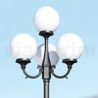 Lampione Alto 270 cm in Acrilico e Alluminio Antracite Made in Italy - Trovaantracite Viadurini