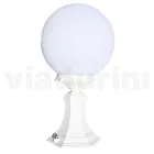 Lampione Alto 47 cm in Acrilico e Alluminio Bianco Made in Italy - Trovabianco Viadurini