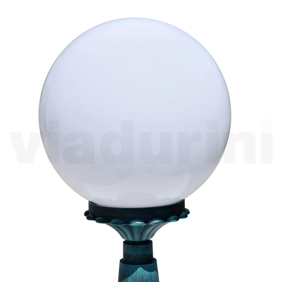 Lampione Alto 47 cm in Acrilico e Alluminio Nero Made in Italy - Trovanero Viadurini