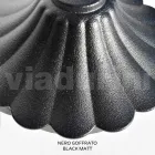 Lampione Alto 47 cm in Acrilico e Alluminio Nero Made in Italy - Trovanero Viadurini
