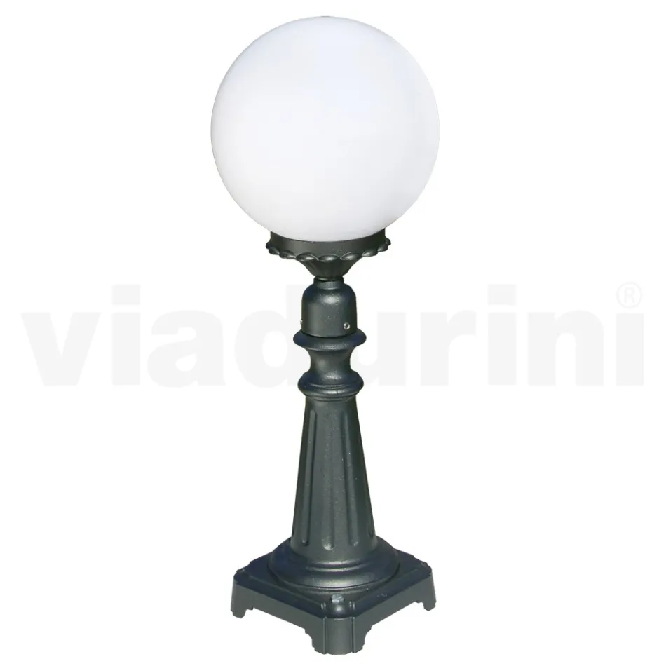 Lampione Alto 69 cm in Acrilico e Alluminio Antracite Made in Italy - Trovaantracite Viadurini