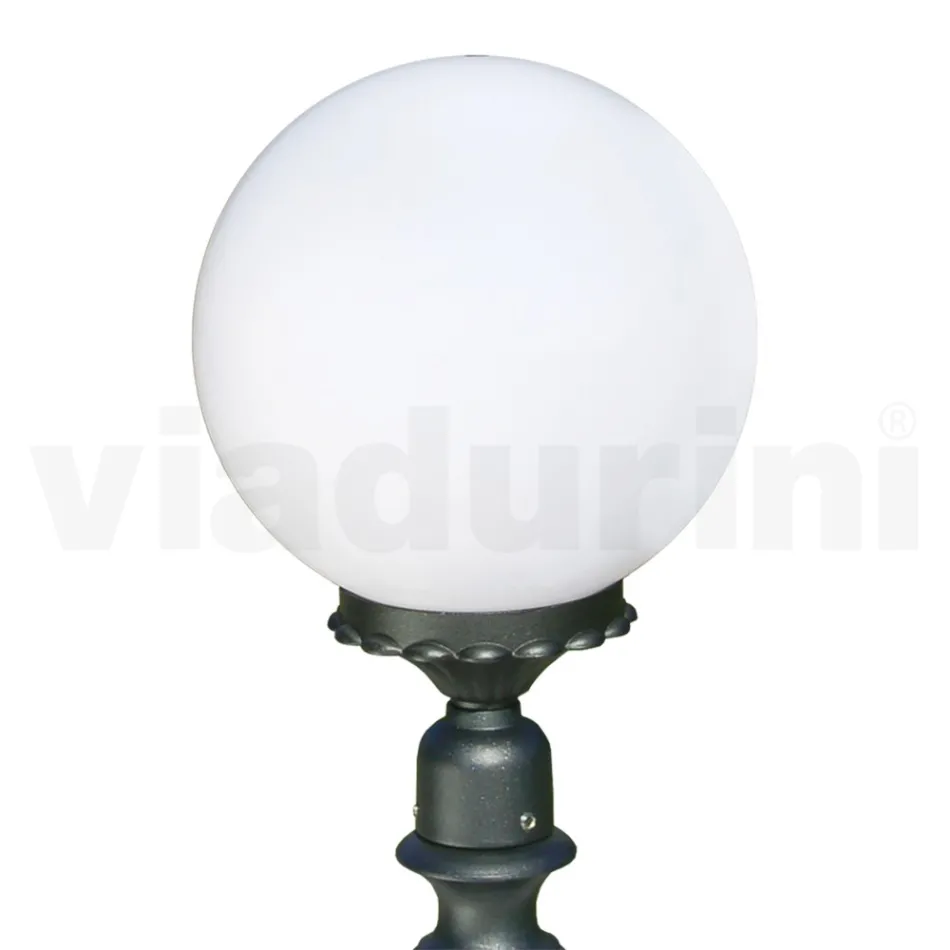 Lampione Alto 69 cm in Acrilico e Alluminio Antracite Made in Italy - Trovaantracite Viadurini