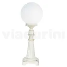 Lampione Alto 69 cm in Acrilico e Alluminio Bianco Made in Italy - Trovabianco Viadurini