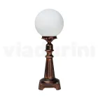 Lampione Alto 69 cm in Acrilico e Alluminio Nero Made in Italy - Trovanero Viadurini