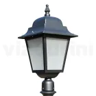 Lampione Alto 76 cm in Vetro e Alluminio Antracite Made in Italy - Scintilla Viadurini