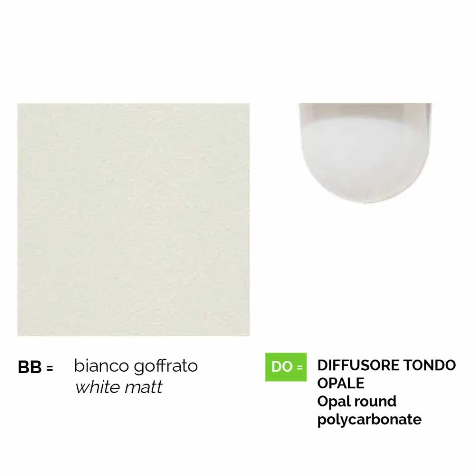 Lampione da esterno a tre luci in alluminio bianco made Italy, Anusca Viadurini