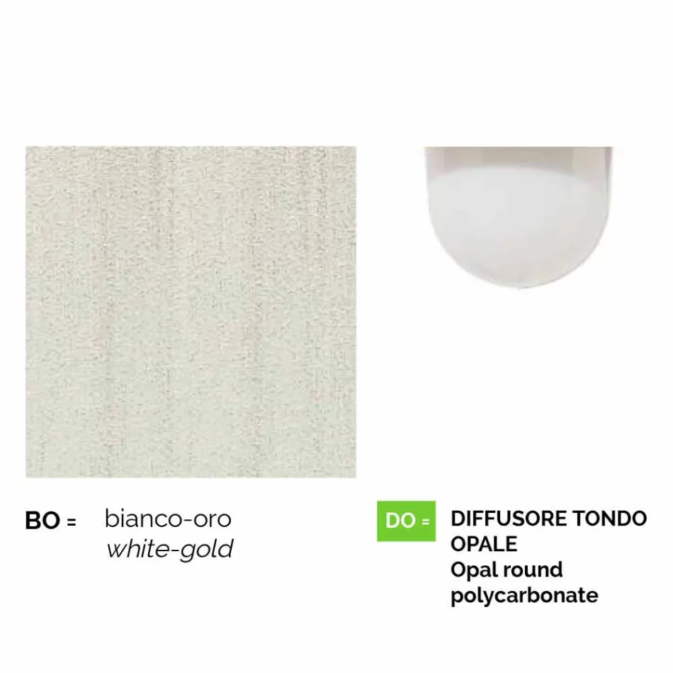 Lampione da esterno a tre luci in alluminio bianco made Italy, Anusca Viadurini
