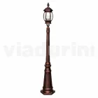 Lampione da esterno a una luce in alluminio made in Italy, Anika Viadurini