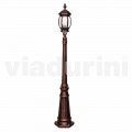Lampione da esterno a una luce in alluminio made in Italy, Anika