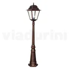 Lampione da Esterno Alto 161 cm in Vetro e Alluminio Pressofuso - Alchimista Viadurini