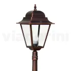 Lampione da Esterno Alto 161 cm in Vetro e Alluminio Pressofuso - Alchimista Viadurini