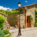 Lampione da Esterno Alto 252 cm in Vetro e Alluminio Pressofuso - Alchimista