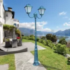Lampione da Esterno Alto 259 cm in Vetro e Alluminio Pressofuso - Alchimista Viadurini
