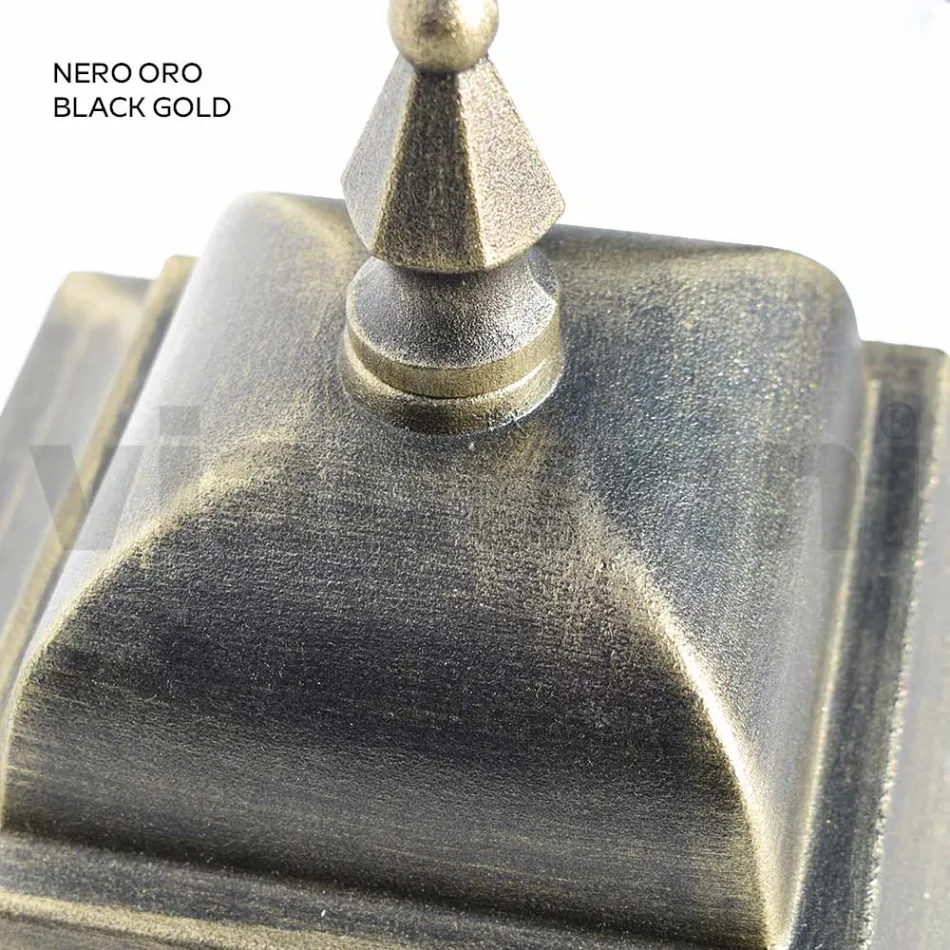 Lampione da Esterno Alto 85 cm in Vetro e Alluminio Pressofuso - Alchimista Viadurini