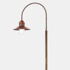Lampione da Giardino con Arco Alto o Basso Ottone e Rame - Bordo by Il Fanale Viadurini