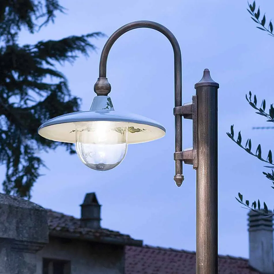Lampione da Giardino in Alluminio a 1 o 2 o 3 Luci Design - Campobasso Viadurini