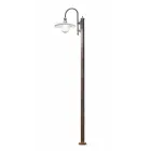 Lampione da Giardino in Alluminio a 1 o 2 o 3 Luci Design - Campobasso Viadurini