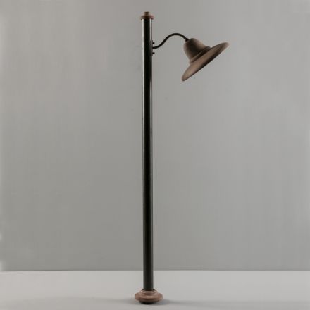 Lampione da Giardino in Alluminio e Galestro Made in Italy - Toscot Spoleto Viadurini