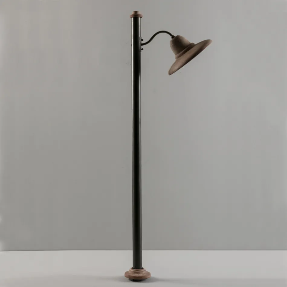 Lampione da Giardino in Alluminio e Galestro Made in Italy - Toscot Spoleto Viadurini